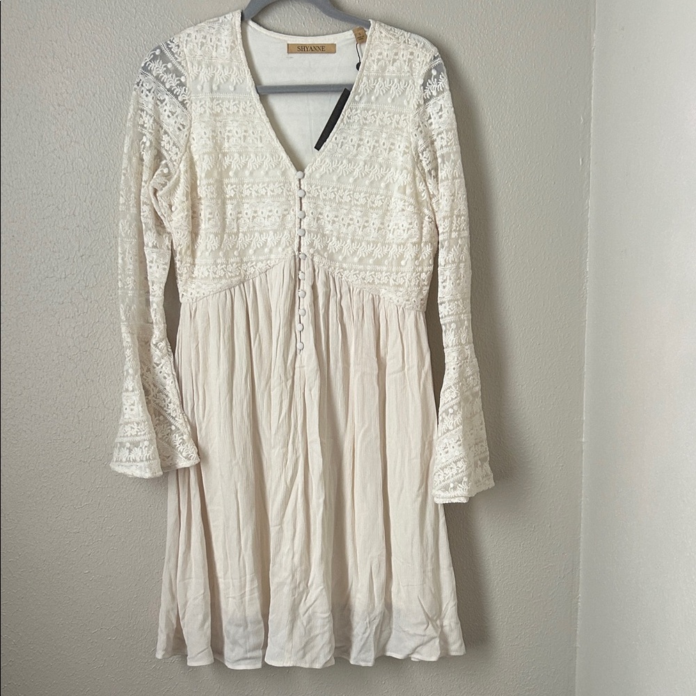 NWT Cream Lace Western Dress
